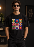 Men’s Crochet Granny Square T-Shirt Multi Color | HH Signature