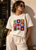 Women’s Granny Square Crochet Tee | HH Signature