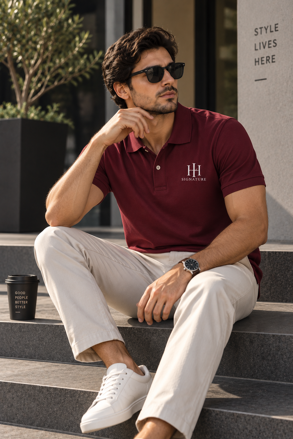 Men’s Cotton Polo T-Shirt – Prestige | HH Signature