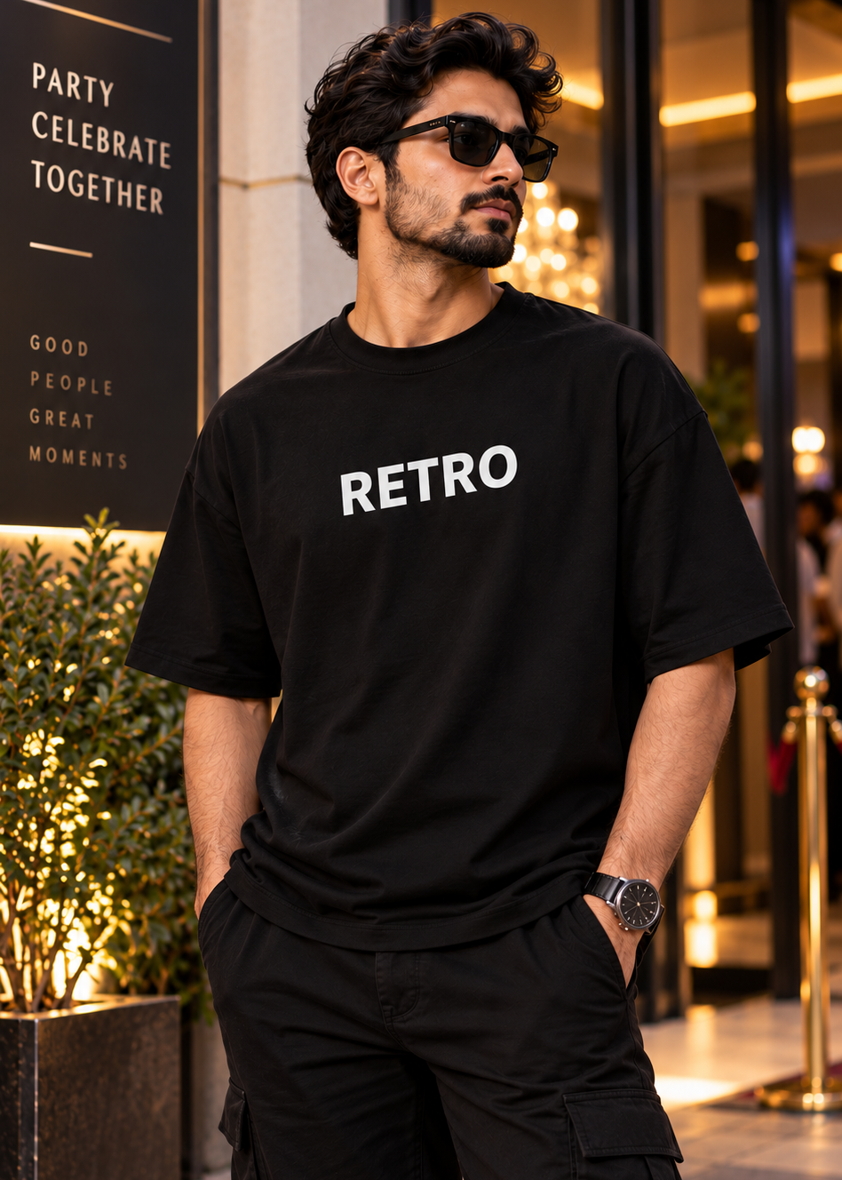 Unisex Oversized T-Shirt – Retro | HH Signature